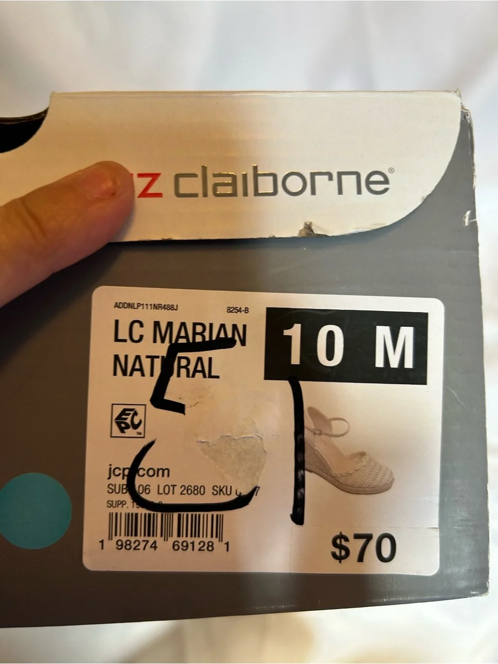 Liz Claiborne closed toe